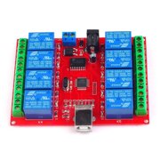 12V USB 8 Channel Controlled Relays Module Board Programmable Computer Control USB Relays for Automation Robotics