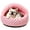 Pink, variant on Hooded Frenchie Donut Bed, Hooded Burrow Cave Bed with Non-Slip Bottom for Small to Medium Dogs and Cats