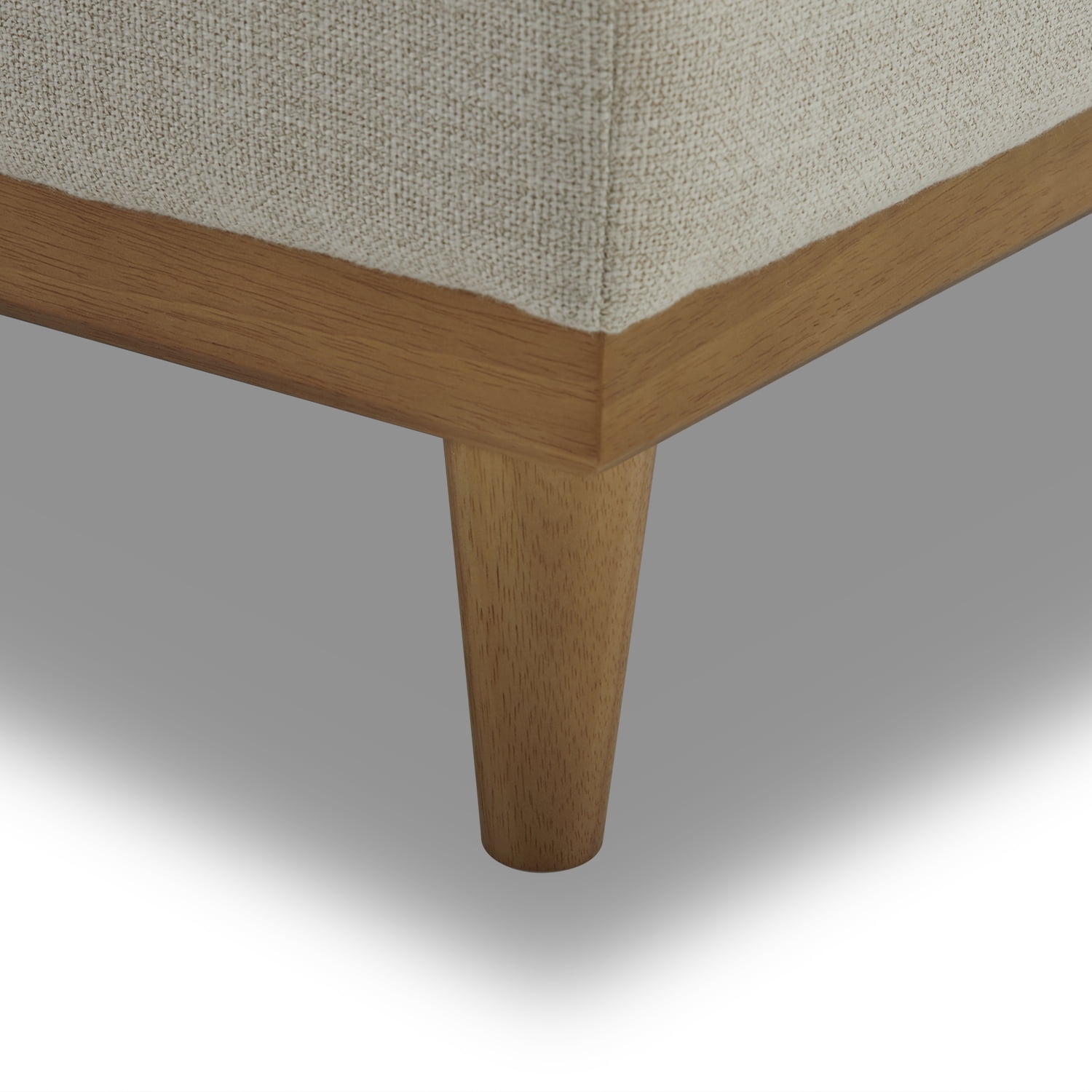 Better Homes & Gardens Springwood Wood Frame Accent Chair, Cream Linen