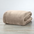 thumbnail image 6 of Great Bay Home Velvet Plush Fleece Reversible Sherpa Warm and Cozy Bed Blanket  (Full / Queen, Camel), 6 of 6