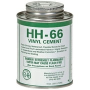 RH Adhesives HH-66 Industrial Strength Vinyl Cement Glue with Brush, 8 Oz, Clear