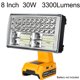 thumbnail image 1 of Para de*walt 18-20V Batería Li-ion Inalámbrica Luz de Trabajo LED Iluminación Exterior Linterna Lámpara de Emergencia Tipo Flood Reflector 8 inch, 1 of 7