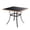 Black-Square, variant on AVAWING Outdoor Round Patio Desk, Wicker Dining Table with Umbrella Hole, Black
