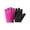 Hot Pink, variant on Size M Breathable Half Finger Fitness Gloves, Wear Resistant Non-Slip Padded Comfort Gloves for Gym Workout Weight Lifting Cycling Cross Training Outdoor Sports Use, Black