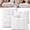 4 Pcs, variant on 3D Bread Down Bed Pillows for Sleep, for Side and Back Sleepers, White Fluffy Soft Gusseted Pillows, Hotel Collection Bed Pillows with Breathable Cotton Shell,4 pcs:2.2 lbs