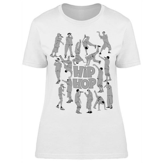 Hip Hop. Set Of Dancers T-Shirt Women -Image by Shutterstock, Female Medium