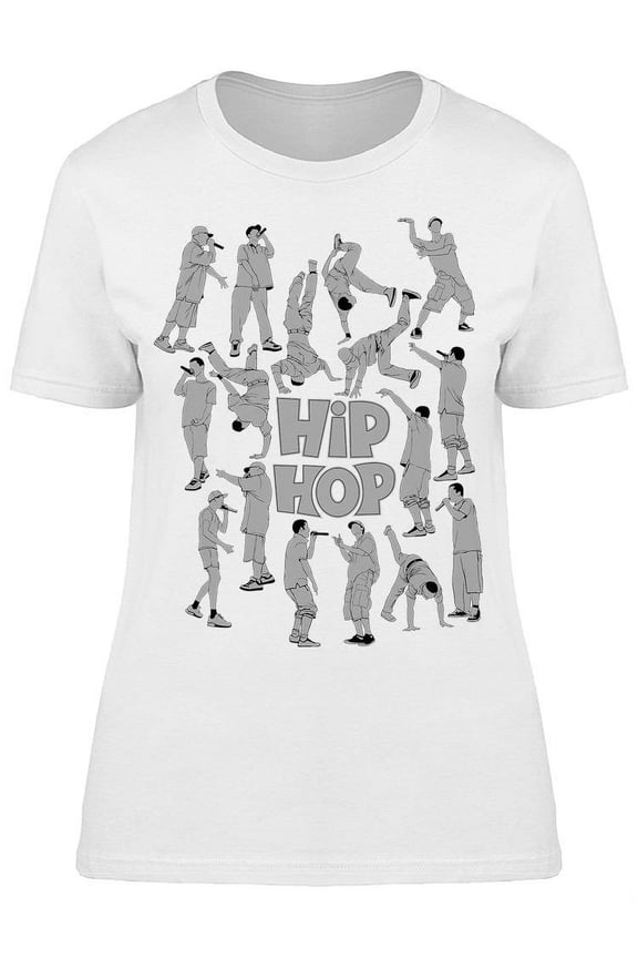 Hip Hop. Set Of Dancers T-Shirt Women -Image by Shutterstock, Female Medium