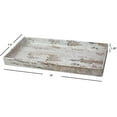 thumbnail image 6 of Home Basics Antique Wood Look Farmhouse Rustic Vintage Plastic Nesting Decorative Vanity Tray, White, 6 of 6