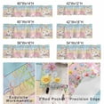 thumbnail image 3 of Valance for Windows,Happy Easter Rabbit Spring Flower Valances Curtain Rod Pocket Valance for Kitchen Bedroom Living Room Bathroom,Eggs Butterfly Colorful Wood Short Curtains Window Treatment 42x12in, 3 of 9