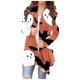 thumbnail image 2 of ICHUANYI Clearance Fashion Woman Long Sleeve T-Shirt Open Front Loose Outerwear Printing Blouse Coat Tops Halloween Cardigan Blouse(Orange, M) ICHUANYI WER2023081503450, 2 of 6