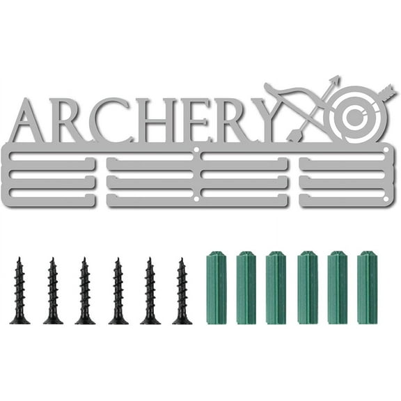 Archery Medal Holder Cycling Sport Display Hanger Rack Awards Metal Lanyard Holder Sturdy Wall Mounted Athletes Players Gymnastics Over 60 Medals