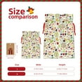 thumbnail image 3 of Rocae Fall Animals for Christmas Drawstring Linen Gift Bag with Drawstrings Treat Bag Goody Present Bags for Christmas Party Favor-Medium, 3 of 9