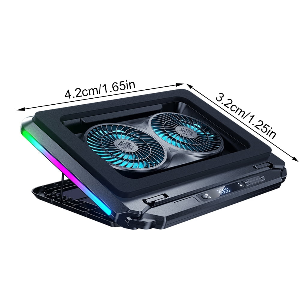 Laptop Cooling Fan Enhances 15x Airflows Overclocking Cooling Low Noise Fan for 15-21Inch Notebook Lightweighted