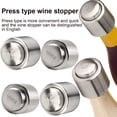 thumbnail image 2 of 1PC Wine Bottle Stopper Stainless Fresh Keeping Champagne Sealer Resealable Leak\-Proof Cap 1pcs Champagne stopper, 2 of 9