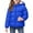 Royal Blue, variant on LNZGNM Girl's Winter Coats 4-5Y Puffer Cozy Lightweight Jackets Trendy Warm Puffy Outerwear Hooded Zip Up Long Sleeved Clothes for School, Navy, 4-5Y