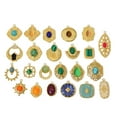 thumbnail image 2 of Accesorios para colgantes de piedra natural, collares y pendientes de acero de titanio con revestimiento al vacío de 18 quilates, productos semiacabados, accesorios, 2 of 6