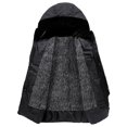 thumbnail image 4 of Winter Men's Hooded Thickened Jacket Outdoor Padded Warm Windproof Cold Weather Coat for Snow Sports, 4 of 9