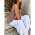 thumbnail image 3 of Women  Sleeveless Plaid Casual Tank Top, Lightweight Summer Blouse For Daily Life, 3 of 8