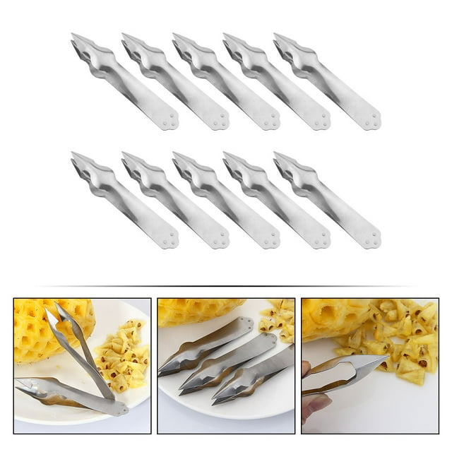 Raindrops 10Ud De Piña De Acero Inoxidable Con Clip Para Ojos Fácil Y En Cocina