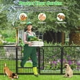 thumbnail image 6 of Jhsomdr Decorative Garden Metal Fence Outdoor 50ft (L)×40in(H) 22 Panels Rustproof Wire Fence No Dig Animal Barrier Temporary Fencing for Yard, Patio, Flower Bed, 6 of 8