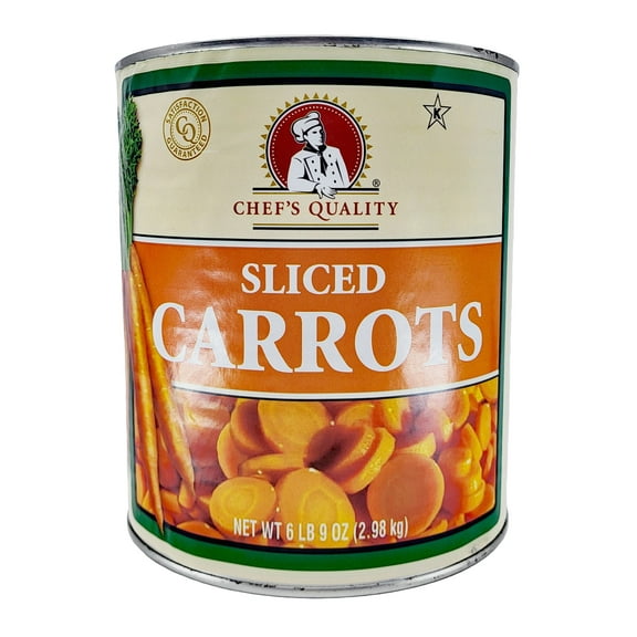 Chef's Quality Sliced Carrots | Kosher | 6.56 lb