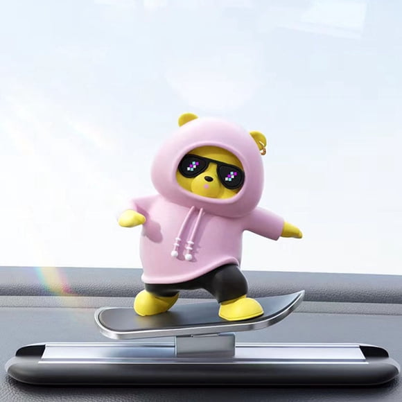 Car Bear Ornaments Cute Scooter Power Bear Car Interior Supplies Home Decoration Supplies