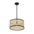 thumbnail image 4 of Trade Winds Remy 1-Light Pendant in Natural Cane with Matte Black, 4 of 5