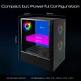 thumbnail image 4 of TALOS E3, ATX PC Case, Black Gaming Case with 3 Built-in 120mm ARGB Fans, Tempered Glass Panels by Gamdias, 4 of 10