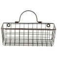 thumbnail image 2 of Contemporary Home Living Set of 2 Bronze Multi-purpose Wall Mount Basket and Holder 11.80", 2 of 3