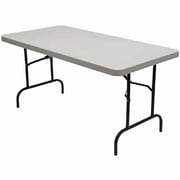 Iceberg IndestrucTable TOO Banquet Folding Table, 30x60, Platinum