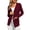 A4-Burgundy, variant on Women's Cardigan Classic Casual Lightweight Knit Cardigan Sweaters S-XXL
