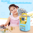 thumbnail image 3 of Richgv ATM Piggy Bank for Kids, Electronic Money Bank ATM Savings Bank Machine Toy for Toddlers 3-6 Years, Kids Toys ATM Machine with Sounds Handle, 3 of 8