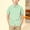 Green, variant on NORO ARK Kids' College-Style Short-Sleeve Button Down Shirt (1-17 Years) Versatile Solid Color Top 100% Cotton for School And Casual Wear Green Size 5-6Years