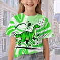 thumbnail image 6 of CAIXIA Kids Tie Dye Shirt Size 6-18 Dinosaur Shirt For Boys Hippies Senior Short Sleeve Tees Tie-Dye T Shirt For Boys Girls, 6 of 7