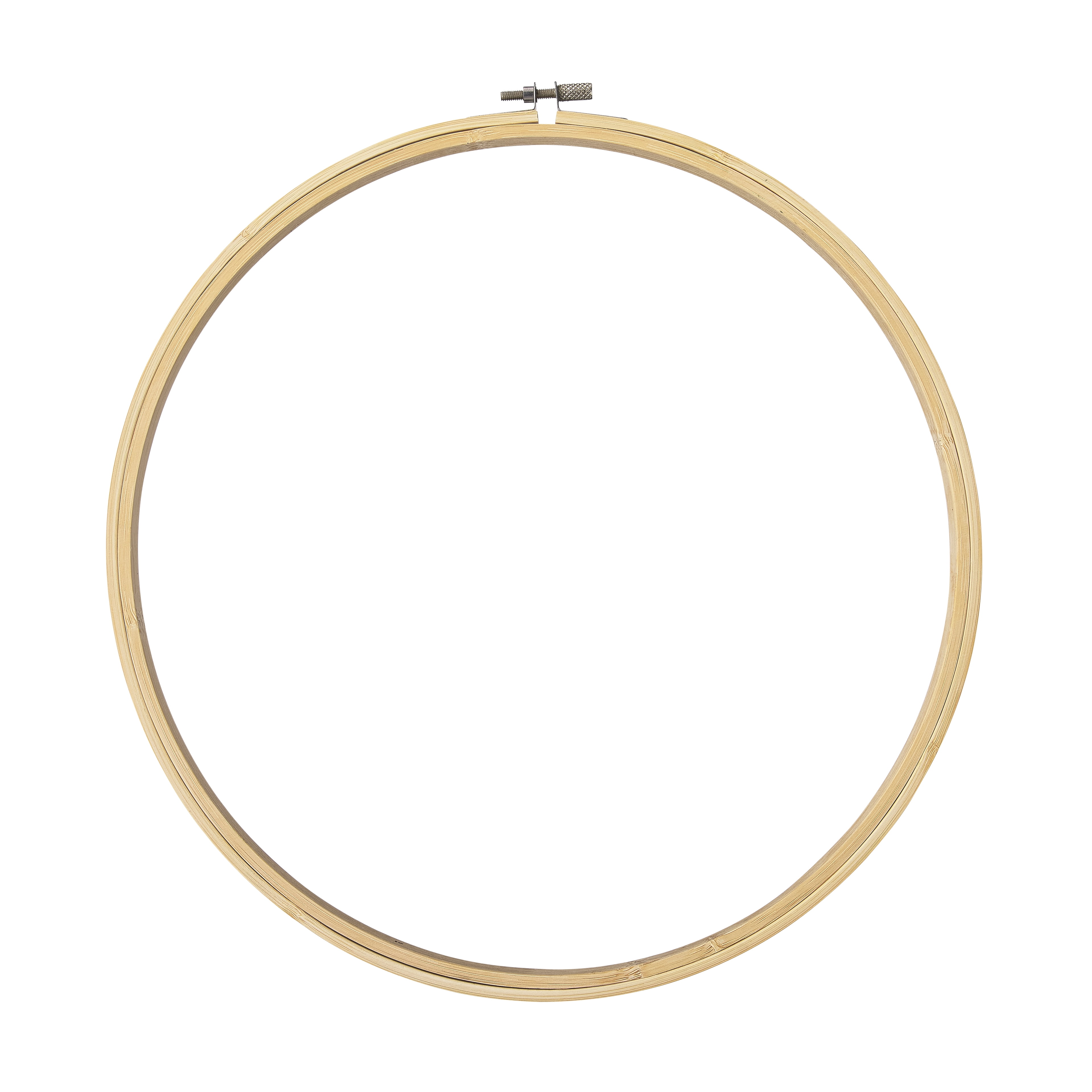 Loops & Threads 12" Round Bamboo Embroidery Hoop, 18 Pack