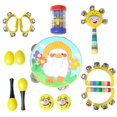 thumbnail image 1 of Juego de instrumentos musicales de 19 piezas, instrumento de percusión para niños, material didáctico para educación temprana, música para bebés y jardín de infantes, 1 of 6