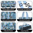 thumbnail image 3 of Teacher Tote Bag,Dog with Pioneer Flower Teacher Utility Tote Bag,Large Work Tote Bags for Women with Multiple Pockets,Top Zipper Closure,13.8x10.6x6.7 Inch, 3 of 5