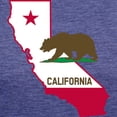 thumbnail image 3 of CafePress - CALI STATE W BEAR Womens Tri Blend T Shirt - Womens Tri-blend T-Shirt, 3 of 4