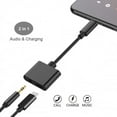 Earphone USBC Headphone Adapter for Galaxy S21/Ultra/Plus Phones 3.5mm Jack Charger Port