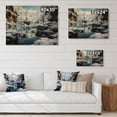 thumbnail image 4 of Designart "Frozen Symphony in Grey and White Waterfall III" Landscapes Print on Natural Pine Wood, 4 of 5