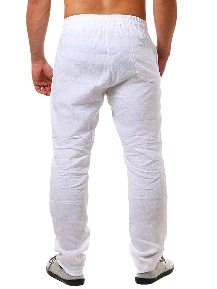 Solid Straight Pants Trousers Mens Summer Casual Elastic Waist Loose Male  Pants at Rs 2451.99, Men Fashion Shirt