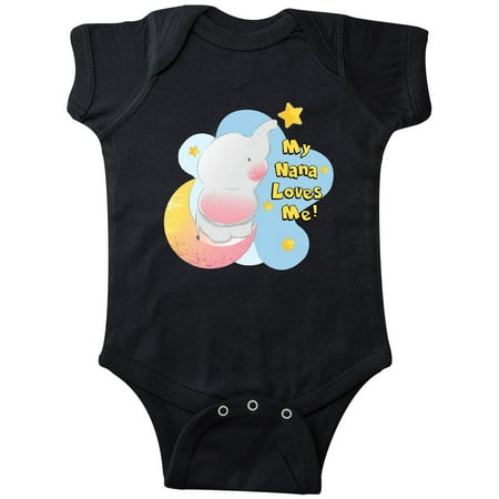 

Inktastic My Nana Loves Me Gift Baby Boy or Baby Girl Bodysuit