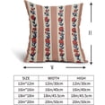 thumbnail image 4 of Patriotic Floral Pillow Covers 16x16 Set of 2 4th of July Red Blue Vintage Rustic Flower Striped Print Memorial Day Holiday Decorative Throw Pillow Cases Outdoor Neutral Farmhouse Sofa Bed Decor, 4 of 5