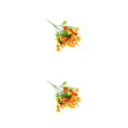 thumbnail image 2 of Ounissouiy Flores artificiales ramo falso hogar jardín boda fiesta decorativa Type2 NO2, 2 of 6