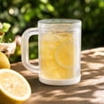 thumbnail image 4 of 4 Pcs Plastic Shatter-Resistant Beer Mug,Freezer Cup with Handle for Beer Iced Coffee | Summer Home Drinks | Outdoor Picnic Cup | Family Gatherings Essential, 4 of 8