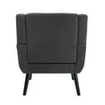 thumbnail image 4 of Jopath Modern Accent Chair with Arms, Upholstered Fabric Reading Side Chair, Ergonomic Accent Chair for Living Room Bedroom, Dark Gray, 4 of 7