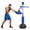 Blue, variant on Shininglove 3-in-1 Freestanding Boxing Bar Trainer, Height Adjustable, Dual Speed Balls & Swivel Bar, Great for Adult MMA, Muay Thai, Kickboxing, Fitness Workouts, Blue