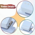 thumbnail image 6 of Milageto 5 Hole Punch Portable Anti Slip Portable Hand Operated for B5 Cards Journals light blue, 6 of 7