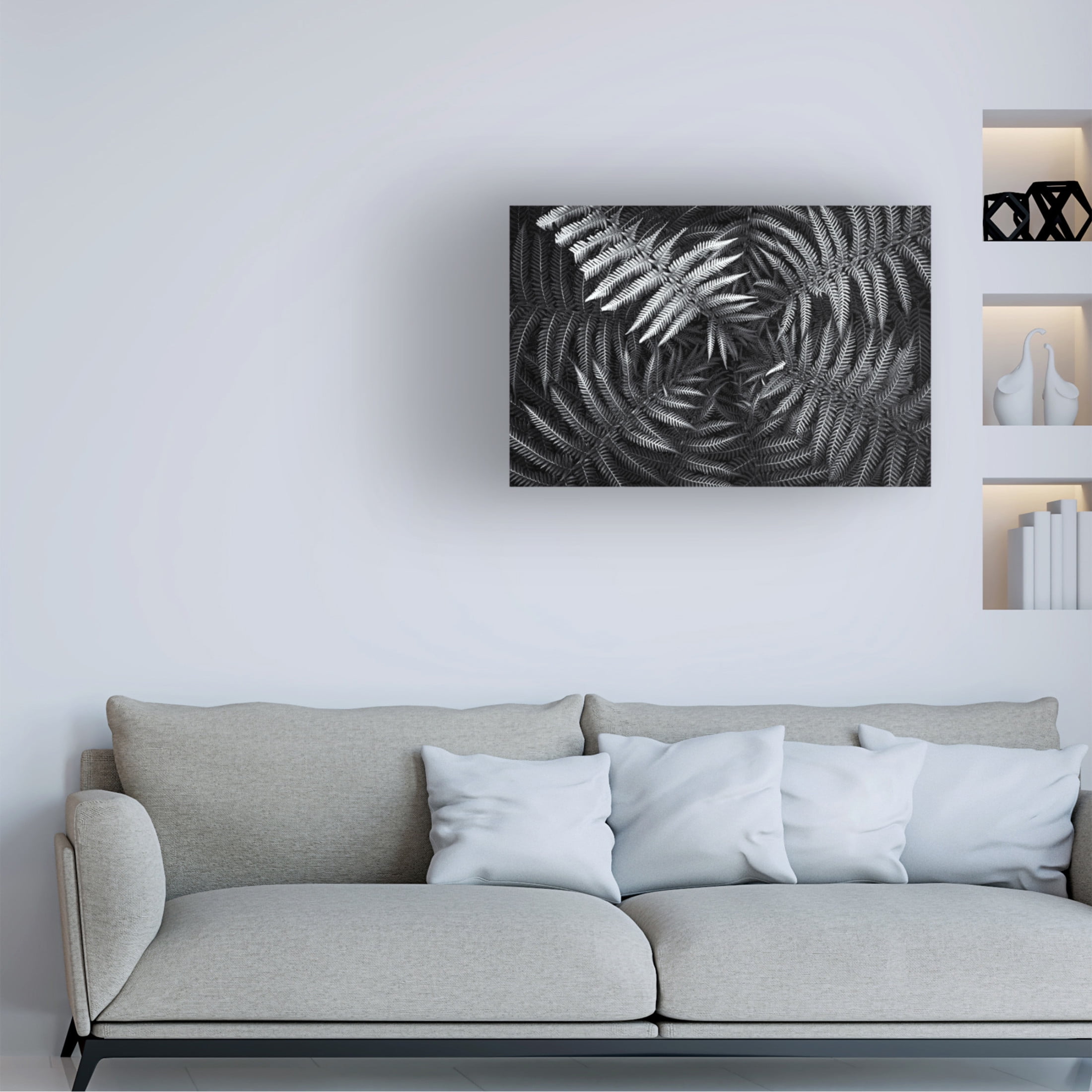 Canvas Wall Art - Gary E. Karcz 'White 56' Wall Art for Living Room, Bedroom, or Office D?cor by Trademark Fine Art - 32 x 22 Inches