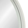 thumbnail image 3 of Kate and Laurel Travis Round Wood Wall Mirror, 25.6" Diameter, White, Modern Wall Décor Accent, 3 of 5